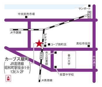 扇町店舗周辺地図